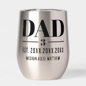 Dad Est. Year Name Number Bold Font (Rückseite)