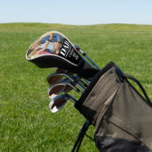 Dad Est. Year Name Number Bold Font Photo Golf Headcover (In SItu)