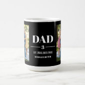Dad Est. Year Name Number Bold Font Photo Kaffeetasse (Mittel)
