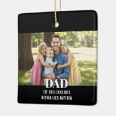 Dad Est. Year Name Photo Script Keramikornament (Links)