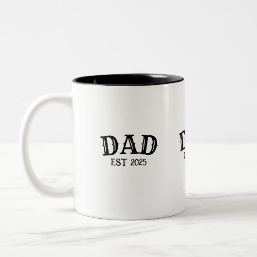 Dad Est Zweifarbige Tasse (Links)