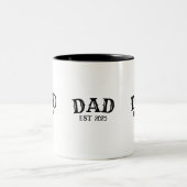 Dad Est Zweifarbige Tasse (Mittel)