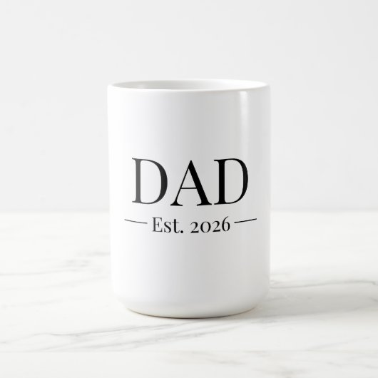 Dad Established 2026 Kaffeetasse (Mittel)