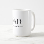 Dad Established 2026 Kaffeetasse (VorderseiteRechts)
