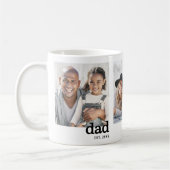 Dad Established 3 Photo Collage Kaffeetasse (Links)