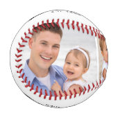 Dad Established 3 Photo Fathers Day Baseball (Vorderseite Links)