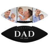 Dad Established Black 3 Photo Football (Paneele)