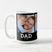 Dad Established Black 3 Photo Kaffeetasse (Links)