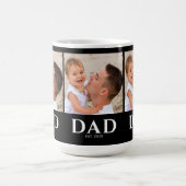 Dad Established Black 3 Photo Kaffeetasse (Mittel)
