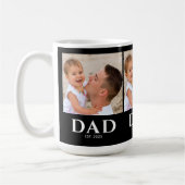 Dad Established Black 3 Photo Kaffeetasse (Links)