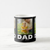 Dad Established Black 3 Photo Kaffeetasse (Mittel)