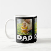 Dad Established Black 3 Photo Kaffeetasse (Links)