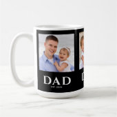 Dad Established Black 3 Photo Kaffeetasse (Links)