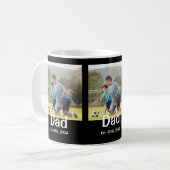 Dad Established Black 3 Photo  Kaffeetasse (Vorderseite Links)