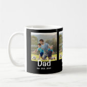 Dad Established Black 3 Photo  Kaffeetasse (Links)