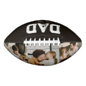 Dad Established Black Fun 3 Photo Football (Vorderseite)