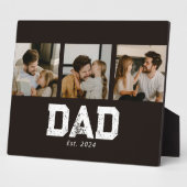Dad Established Black Fun 3 Photo Fotoplatte (Seite)