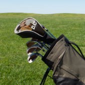 Dad Established Black Fun Bold Photo Golf Headcover (In SItu)
