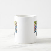 Dad Established Bold Black Font 3 Photos Kaffeetasse (Mittel)