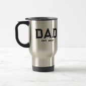Dad Established Bold Black Year New Dad Gift Reisebecher (Links)