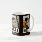 Dad Established Bold Dad Schwarz 3 Foto Kaffeetasse (VorderseiteRechts)