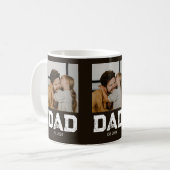 Dad Established Bold Dad Schwarz 3 Foto Kaffeetasse (Vorderseite Links)