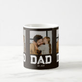 Dad Established Bold Dad Schwarz 3 Foto Kaffeetasse (Mittel)