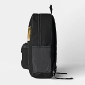 Dad Established Bold Text Black 3 Photo Bedruckter Rucksack (Rechts)