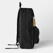 Dad Established Bold Text Black 3 Photo Bedruckter Rucksack (Links)