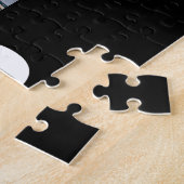 Dad Established Bold White & Black Modern Font Puzzle (Seite)