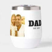 Dad Established Bold White Photo (Vorderseite)