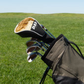 Dad Established Bold White Text Photo Golf Headcover (In SItu)