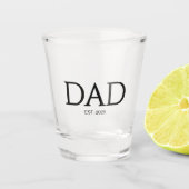 Dad Established Classic Caps Black Schnapsglas (Vorderseite)