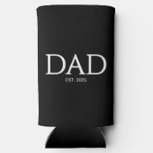 Dad Established Classic Caps Black Selters Dosenkühler (Rückseite)