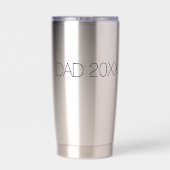 Dad Established custom Modern Script Design  Thermobecher (Rückseite)