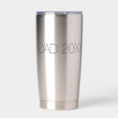Dad Established custom Modern Script Design  Thermobecher (Vorderseite)
