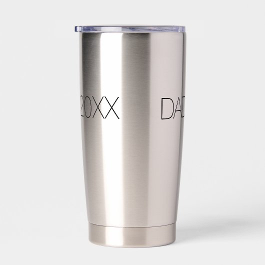 Dad Established custom Modern Script Design Thermobecher (Rechts)