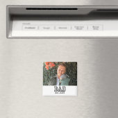 Dad Established Custom Year Photo Father Keepsake Magnet (In Situ (Geschirrspüler))
