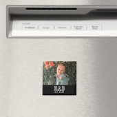 Dad Established Custom Year Photo Father Keepsake Magnet (In Situ (Geschirrspüler))