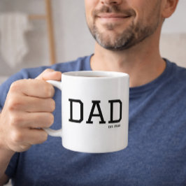 Dad Established Customizable Year Father's Day  Kaffeetasse
