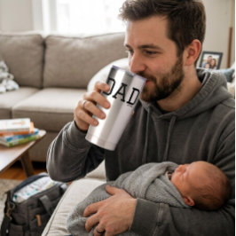 Dad Established Customizable Year Father's Day  Thermobecher