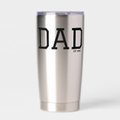 Dad Established Customizable Year Father's Day  Thermobecher (Vorderseite)