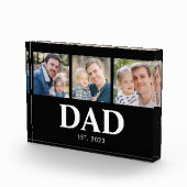 Dad Established Fathers Day 3 Picture Fotoblock (Rechts)