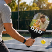 Dad Established Fun Bold Photo Pickleball Schläger
