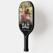 Dad Established Fun Bold Photo Pickleball Schläger (Links)