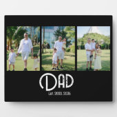 Dad Established Grunge Text 3 Photo Fotoplatte (Vorderseite)