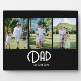 Dad Established Grunge Text 3 Photo Fotoplatte