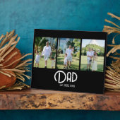 Dad Established Grunge Text 3 Photo Fotoplatte (Seite)