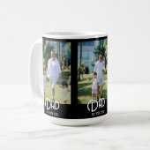 Dad Established Grunge Text Black 3 Photo Kaffeetasse (Vorderseite Links)