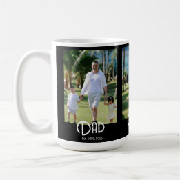 Dad Established Grunge Text Schwarz 3 Foto Kaffeetasse